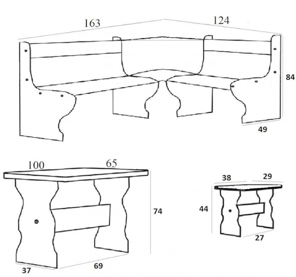 Kitchen dining table set - Image 5